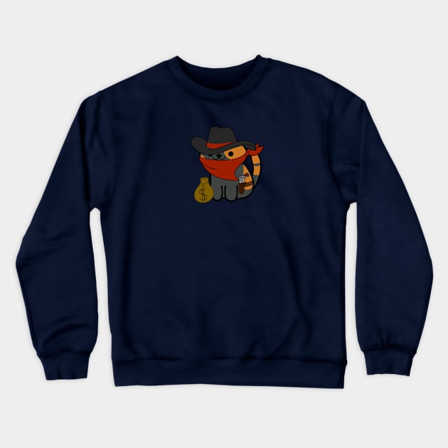 Bandit, the Bandit? (Neko Atsume) Crewneck Sweatshirt by The Lemon Stationery & Gift Co